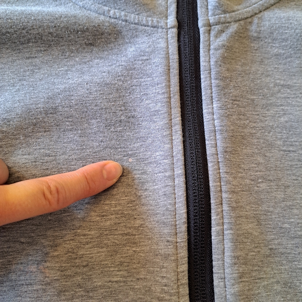 ATHLETA Athletic Full-Zip Long Sleeve CYA Yoga Hoodie Heather Gray Small - Picture 9 of 16